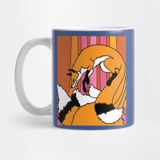 Sweet Retro Vintage Cartoon Fox Mug